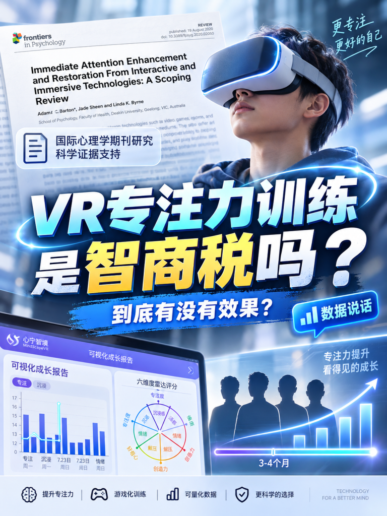 很多家长担心，给孩子报VR专注力训练，怕交智商税？